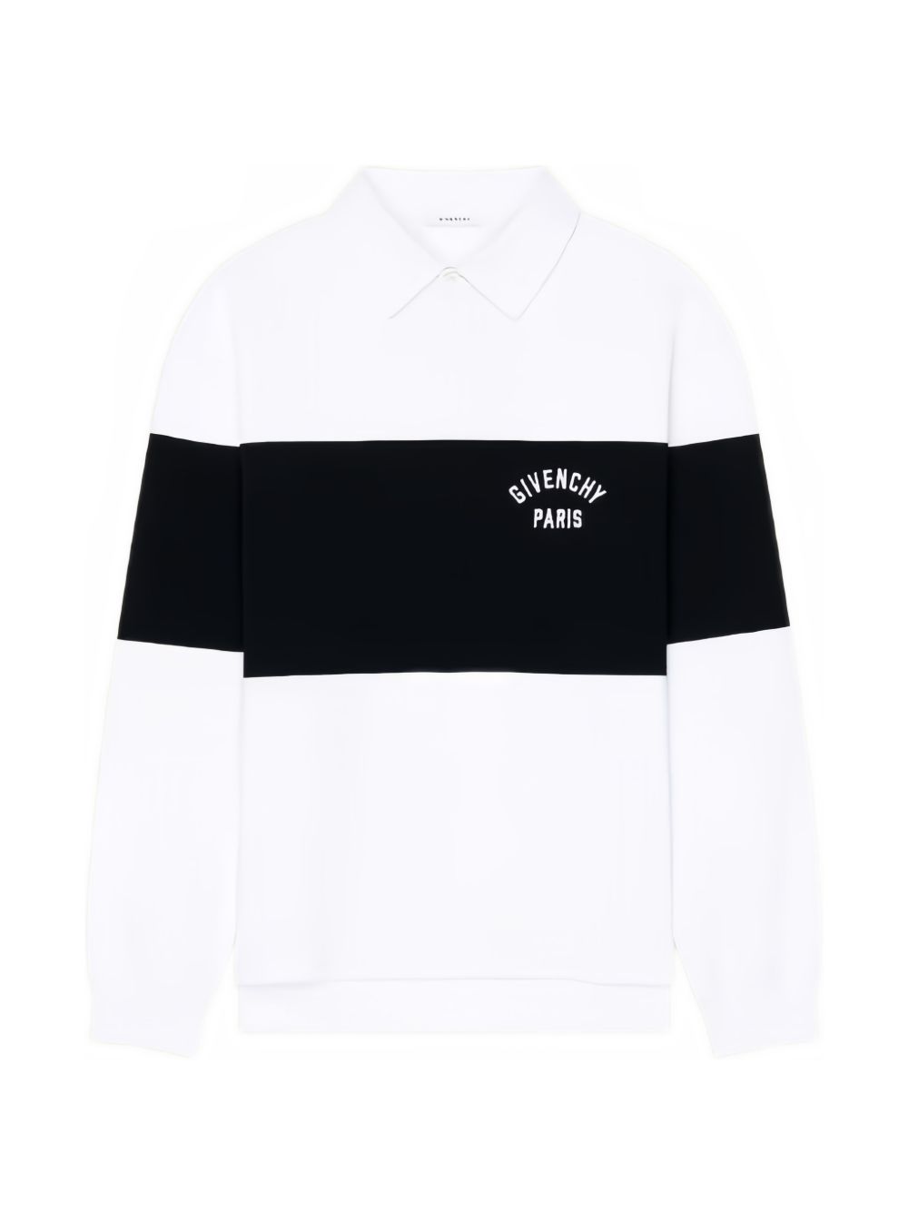 Bicolor polo in cotton with Givenchy Paris embroidery BML0173YTJ 116 GIVENCHY 