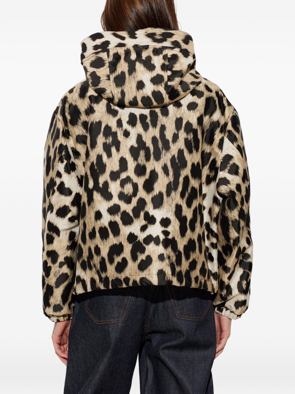Windbreaker in leopard jacquard BW00W716VJ 250 GIVENCHY 