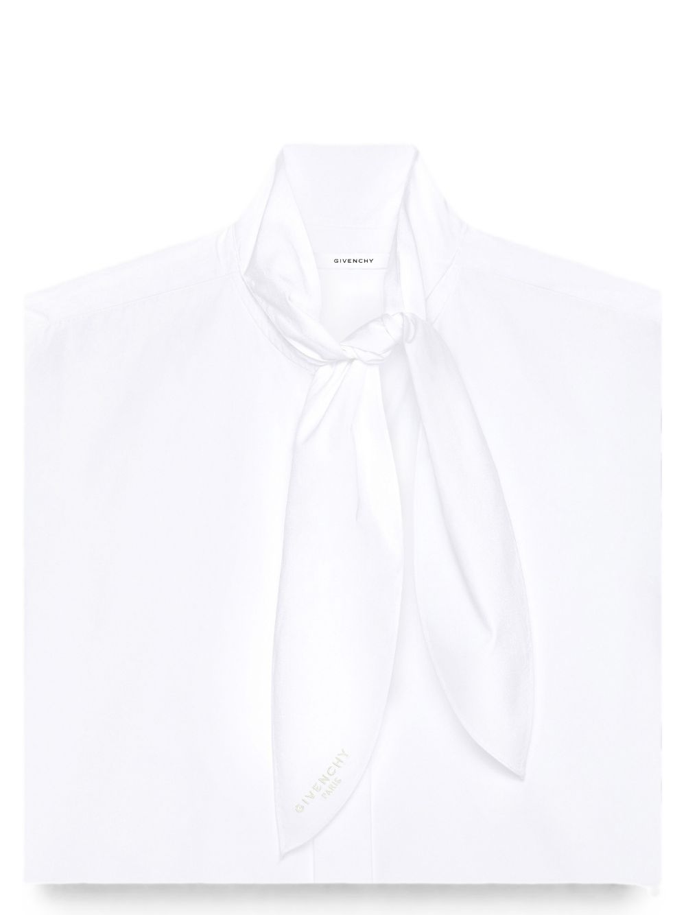 Cocoon shirt in poplin with bow BW61MG165R 100 GIVENCHY 