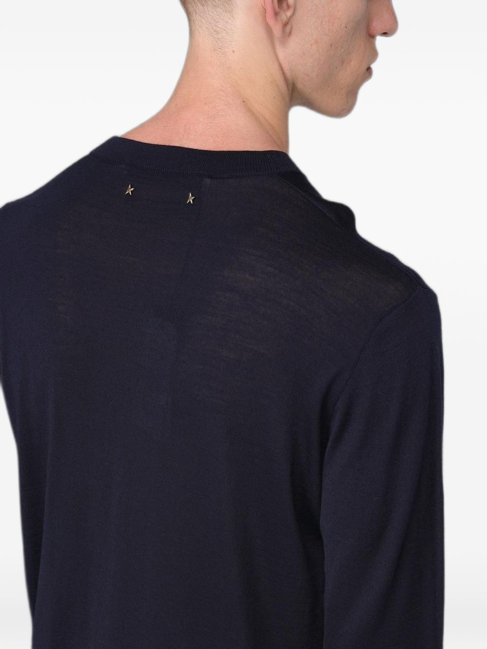 Round-neck virgin wool sweater GMP00947 P00066550501 GOLDEN GOOSE 