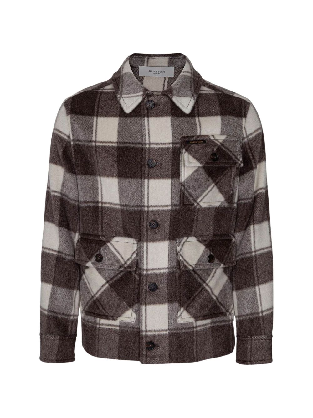 Journey check-pattern jacket GUP02860 P00259483385 GOLDEN GOOSE 