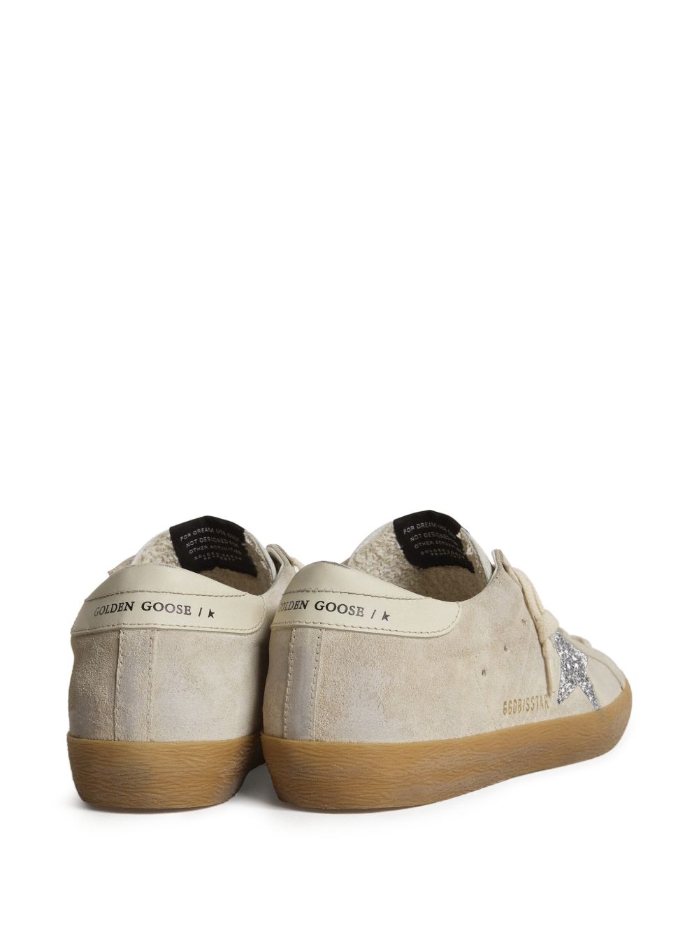 Super-Star with silver glitter star and leather heel tab GWF00101 F00720215751 GOLDEN GOOSE 