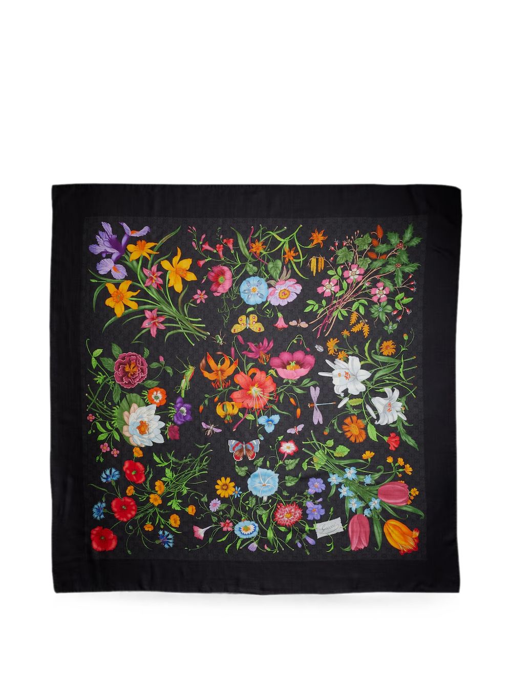 Printed GG wool silk shawl 873729 3GA381060 GUCCI 