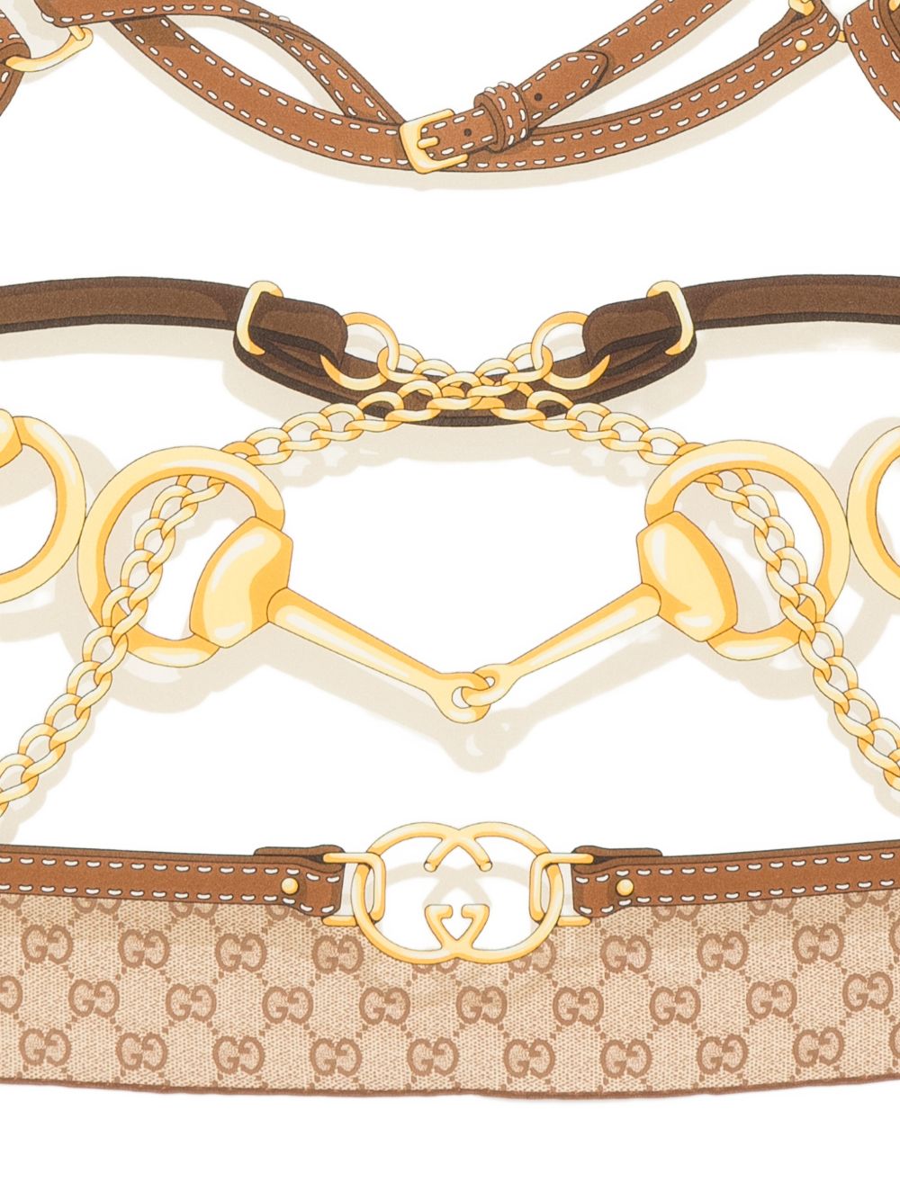 Printed silk crêpe carré 874230 3G0059965 GUCCI 