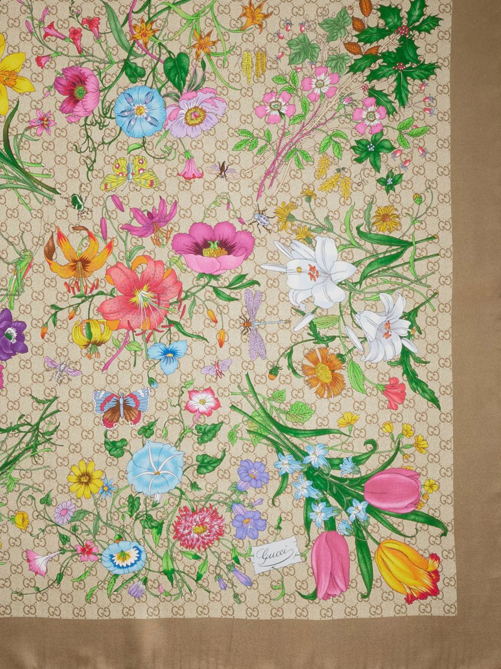 Printed GG silk twill carré 874769 3G0019965 GUCCI 