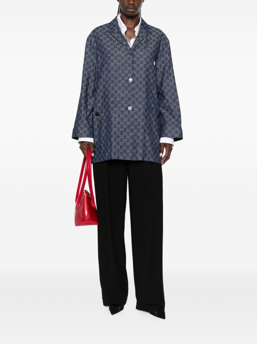 GG cotton denim jacquard jacket 875438 XDDG34011 GUCCI 