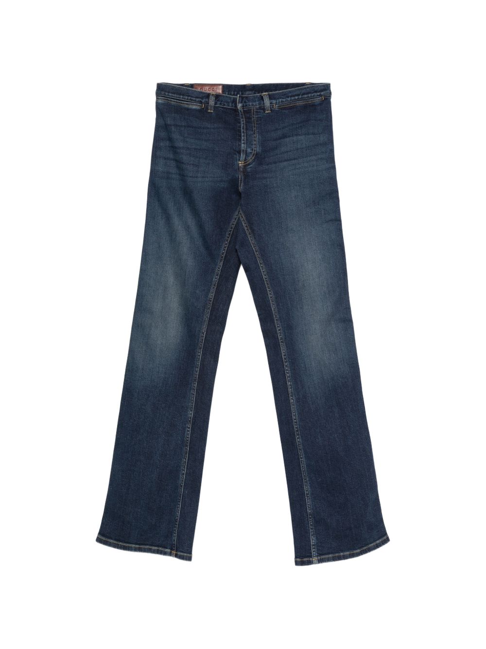 Cotton denim pants with Web 875555 XDDH04011 GUCCI 