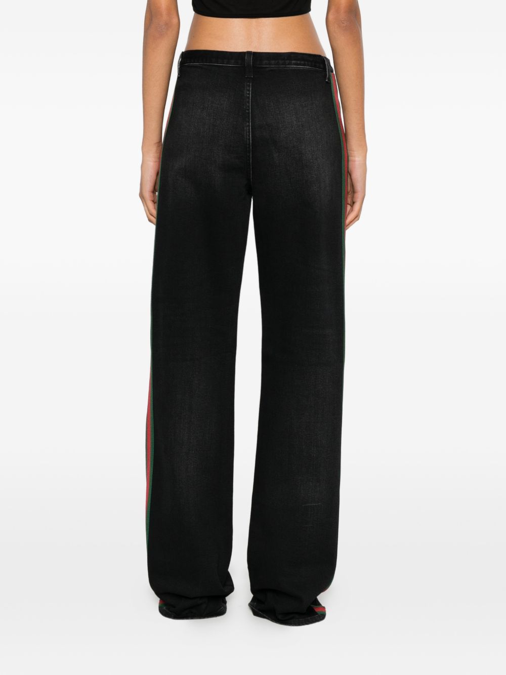 Stretch cotton denim with Web 875834 XDDIL1000 GUCCI 
