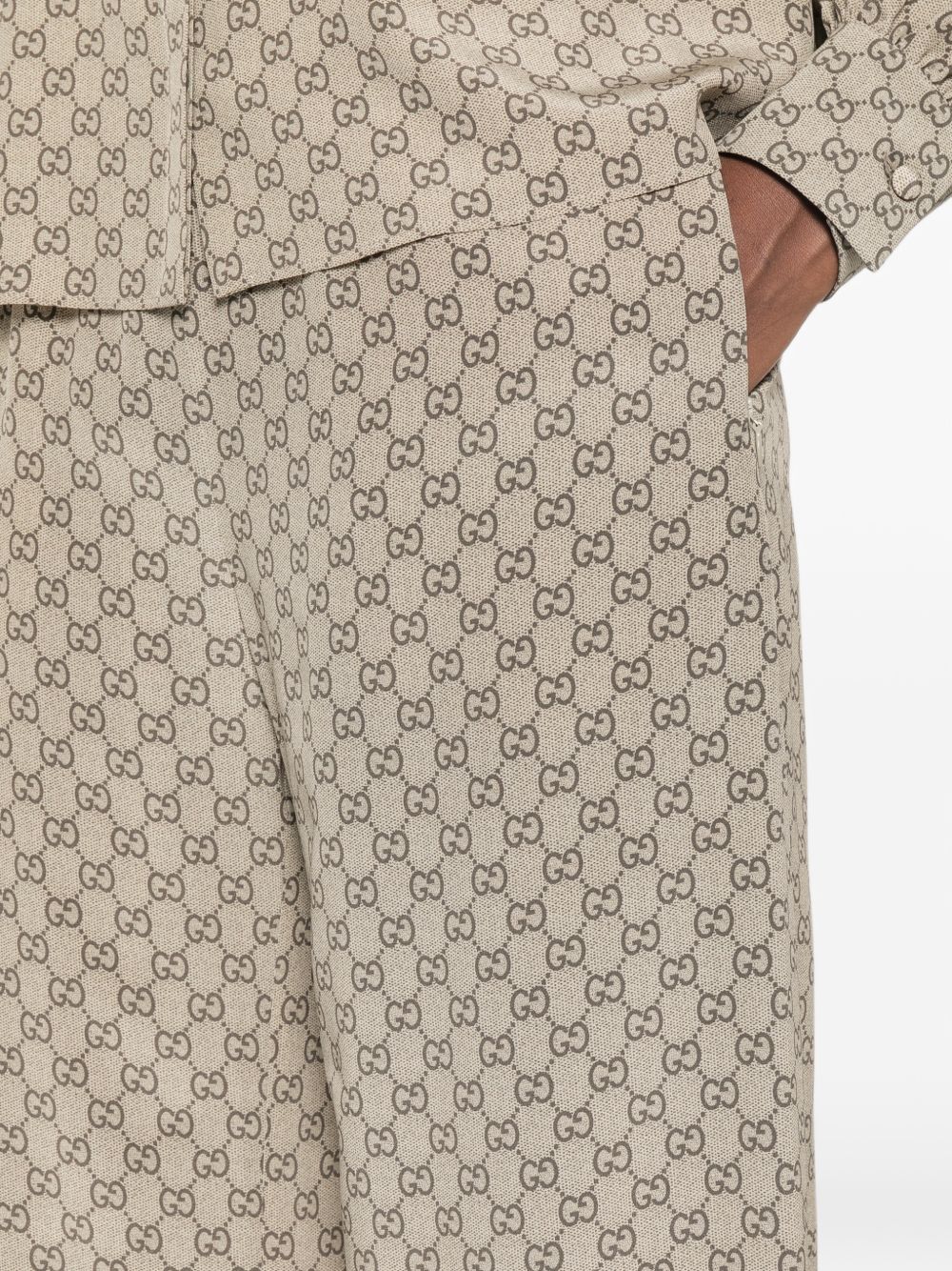 Printed silk leisure pants A003ZB ZAVRI2270 GUCCI 