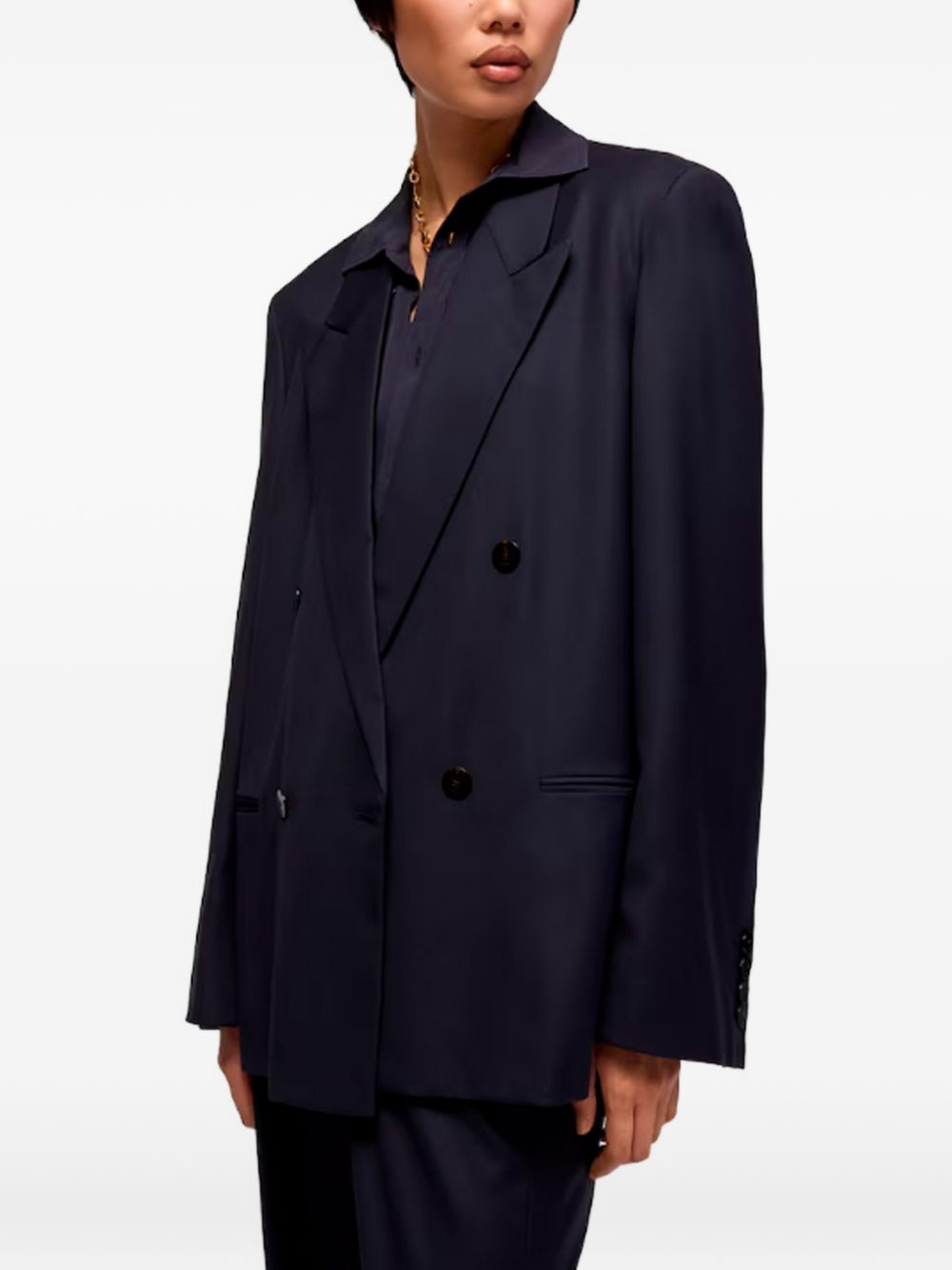 Light wool double-breasted jacket A0068Z ZAVMD4294 GUCCI 