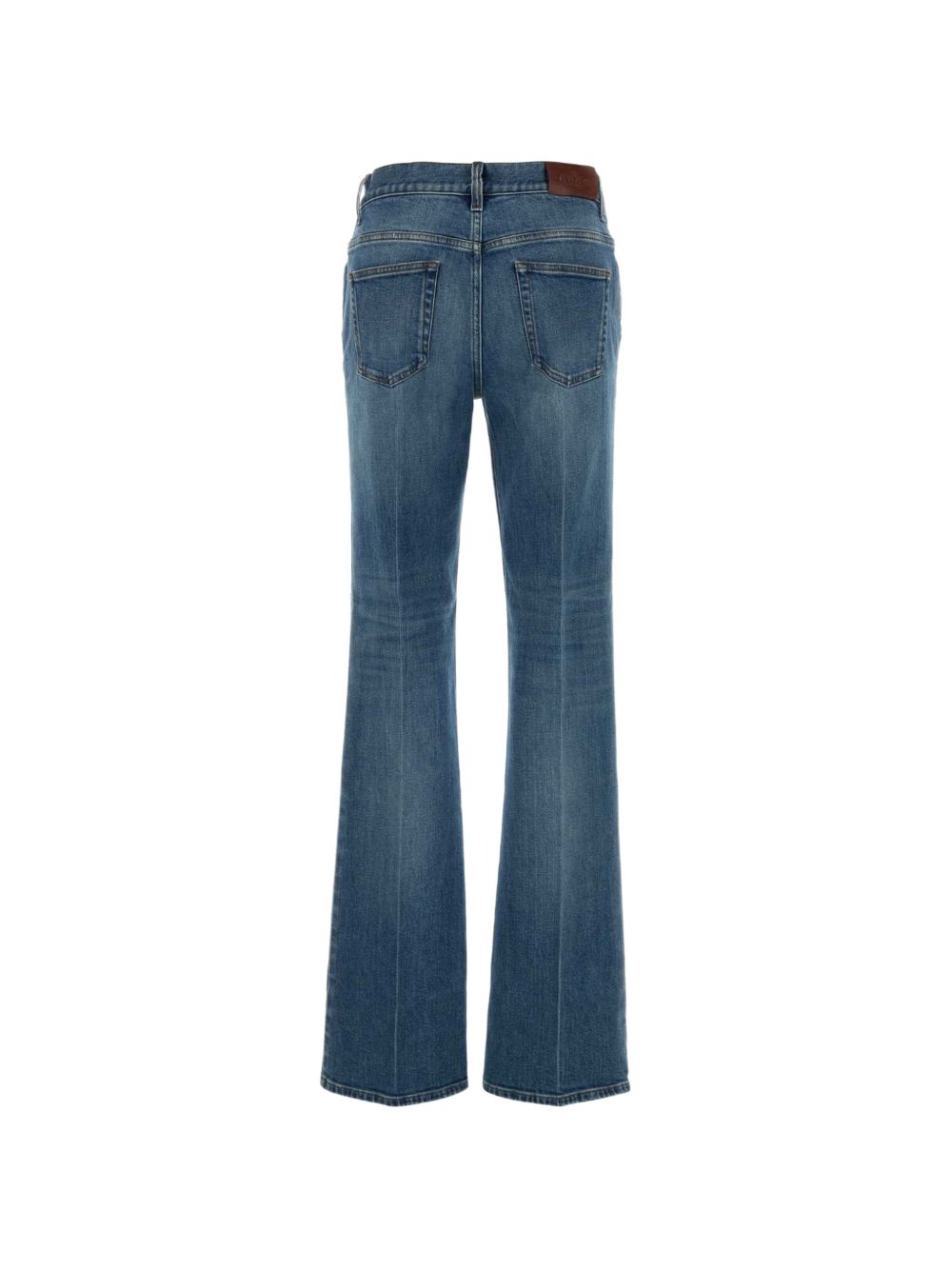 Flared stretch cotton denim pants A0069H XDDHC4011 GUCCI 