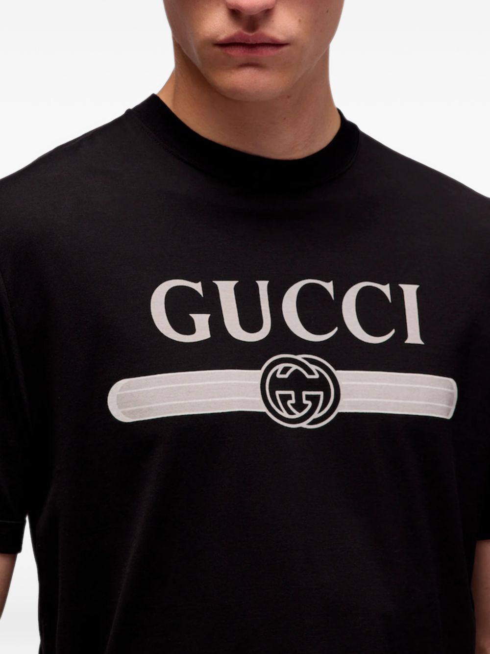Cotton jersey T-shirt with print A0095J XJH5Y1152 GUCCI 