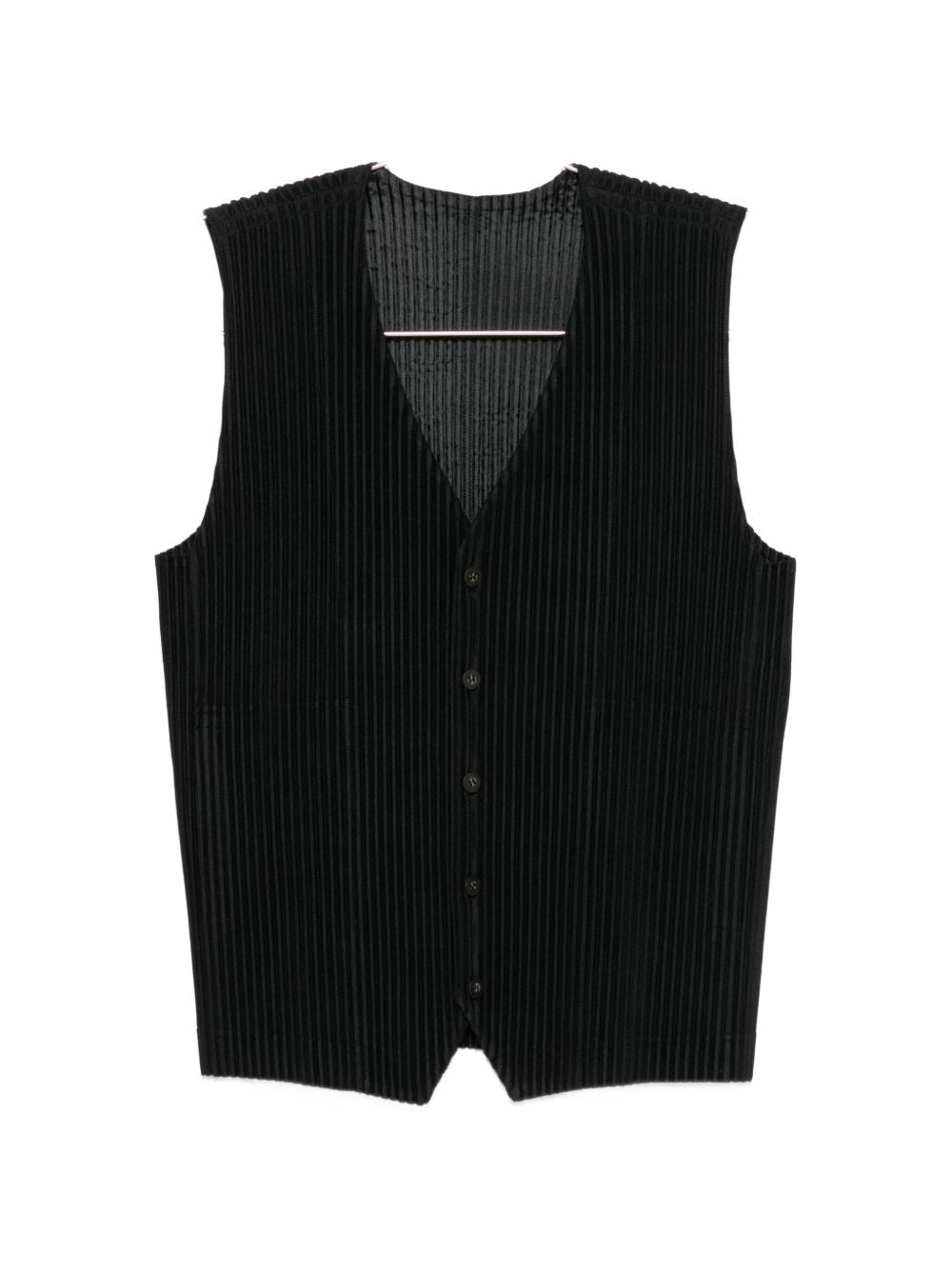 pleated V-neck vest HP68JE511 15 HOMME PLISSÉ ISSEY MIYAKE 