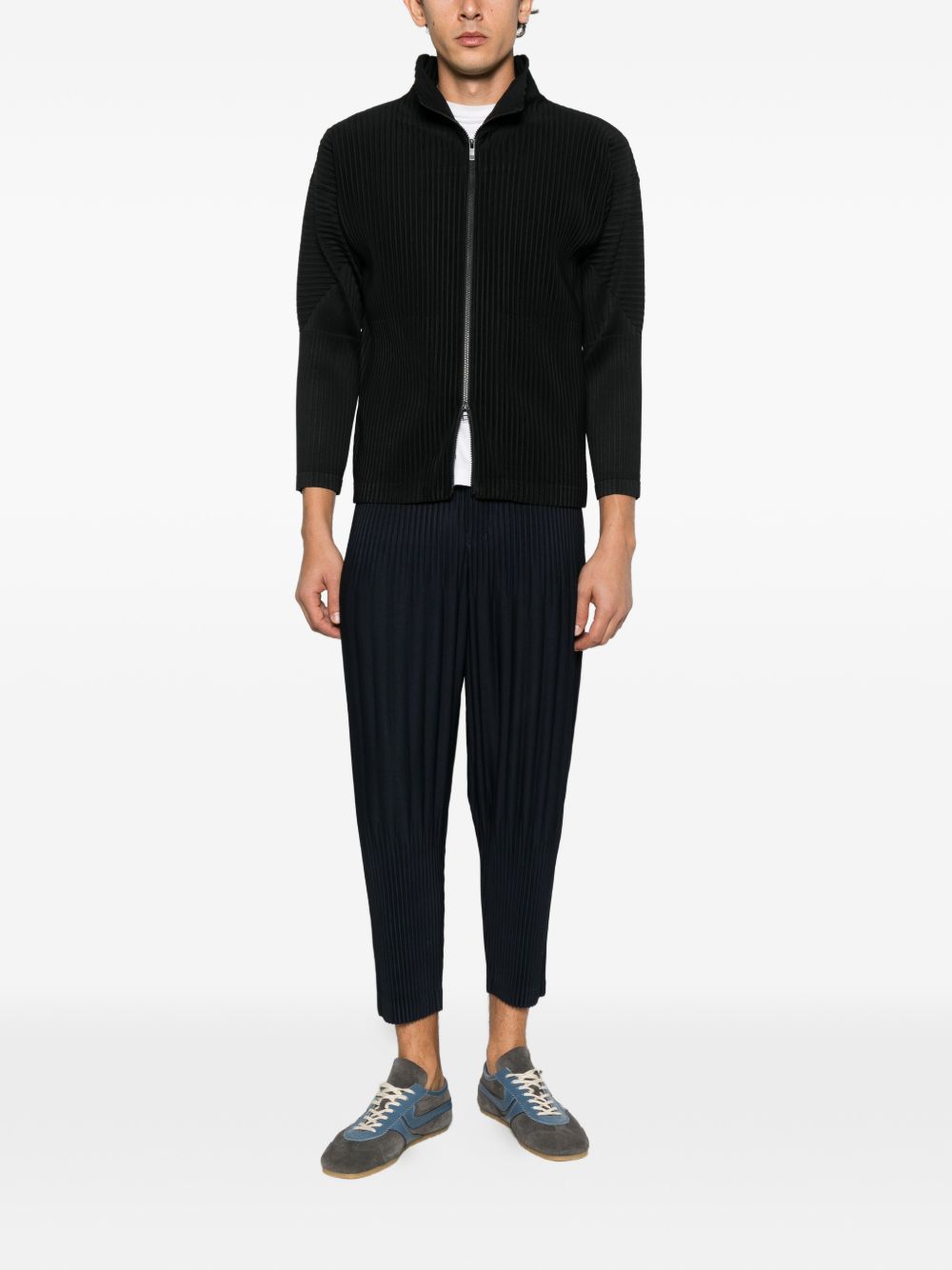 Pleated zip-up cardigan HP69JL540 15 HOMME PLISSÉ ISSEY MIYAKE 