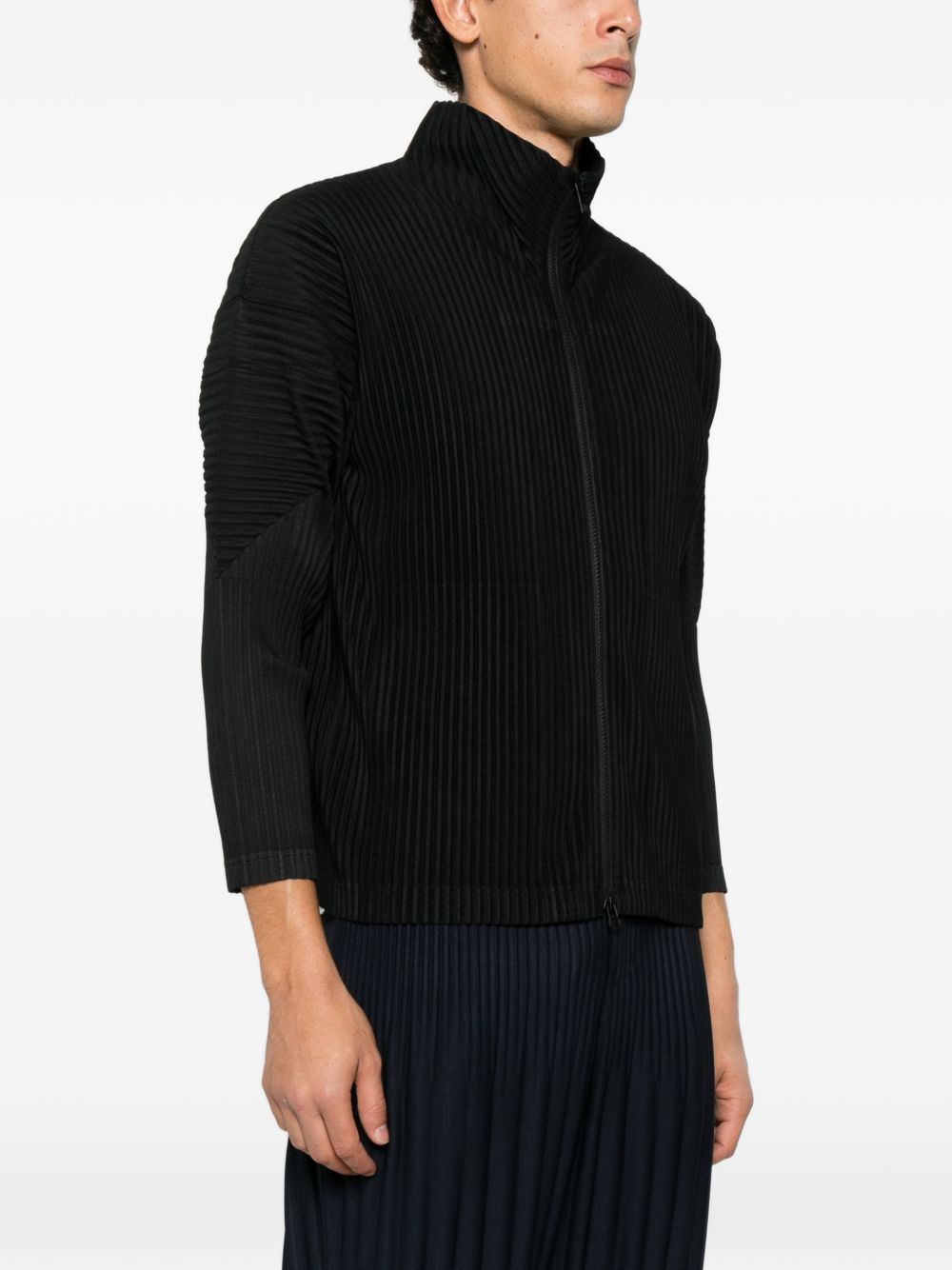 Pleated zip-up cardigan HP69JL540 15 HOMME PLISSÉ ISSEY MIYAKE 