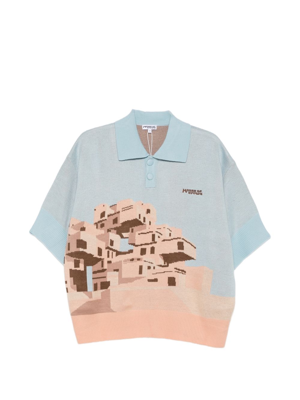 Logo-embroidered polo shirt HEFW26PO01293 0092 HOUSE OF ERRORS 