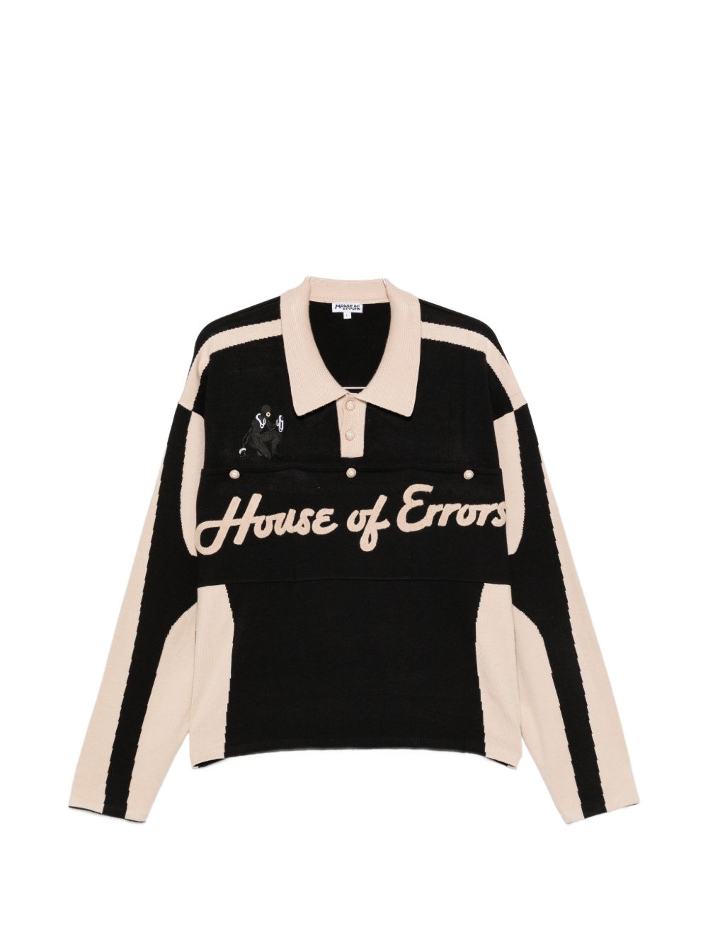 Logo-embroidered polo shirt HEFW26SW01708 0879 HOUSE OF ERRORS 