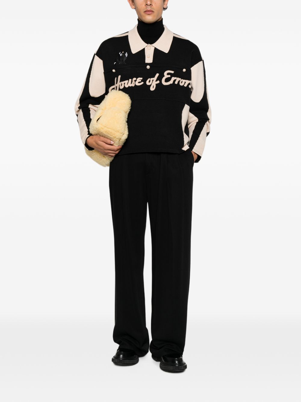 Logo-embroidered polo shirt HEFW26SW01708 0879 HOUSE OF ERRORS 
