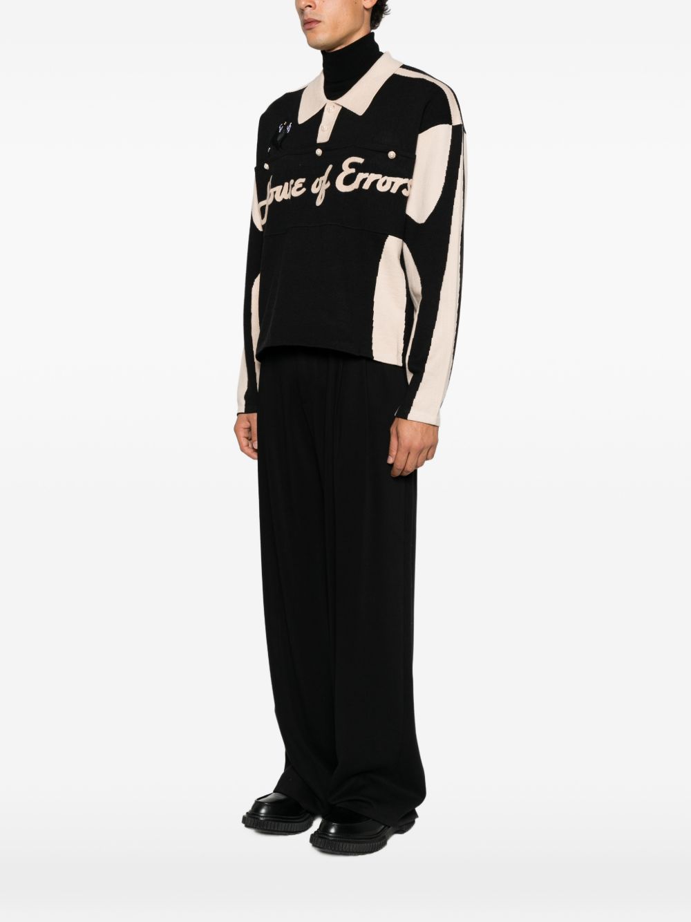 Logo-embroidered polo shirt HEFW26SW01708 0879 HOUSE OF ERRORS 