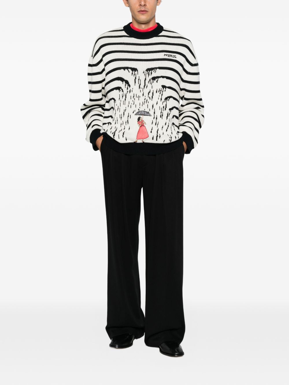 Striped-pattern sweater HEFW26SW03012 0701 HOUSE OF ERRORS 