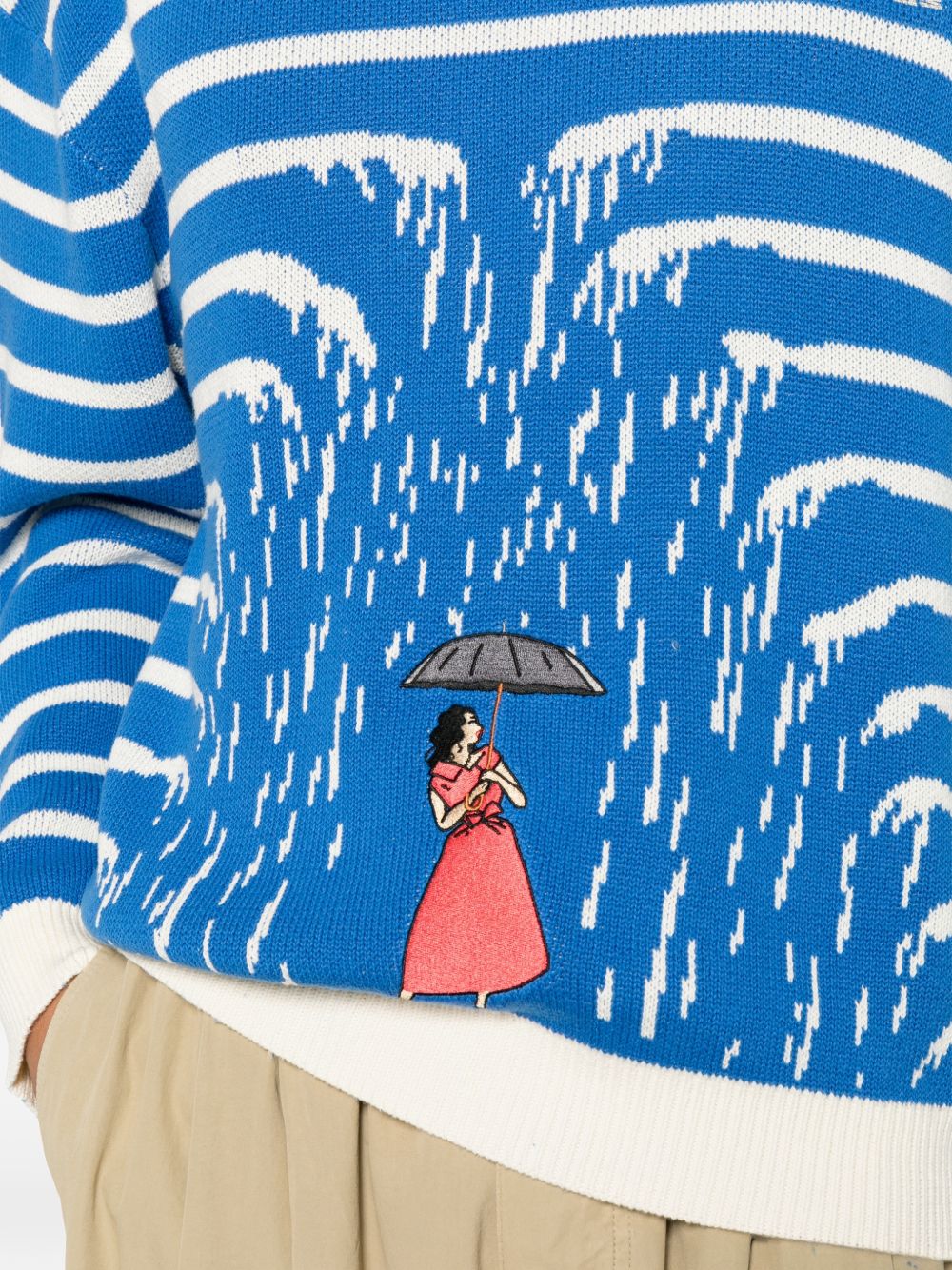 Striped-pattern sweater HEFW26SW03012 1331 HOUSE OF ERRORS 