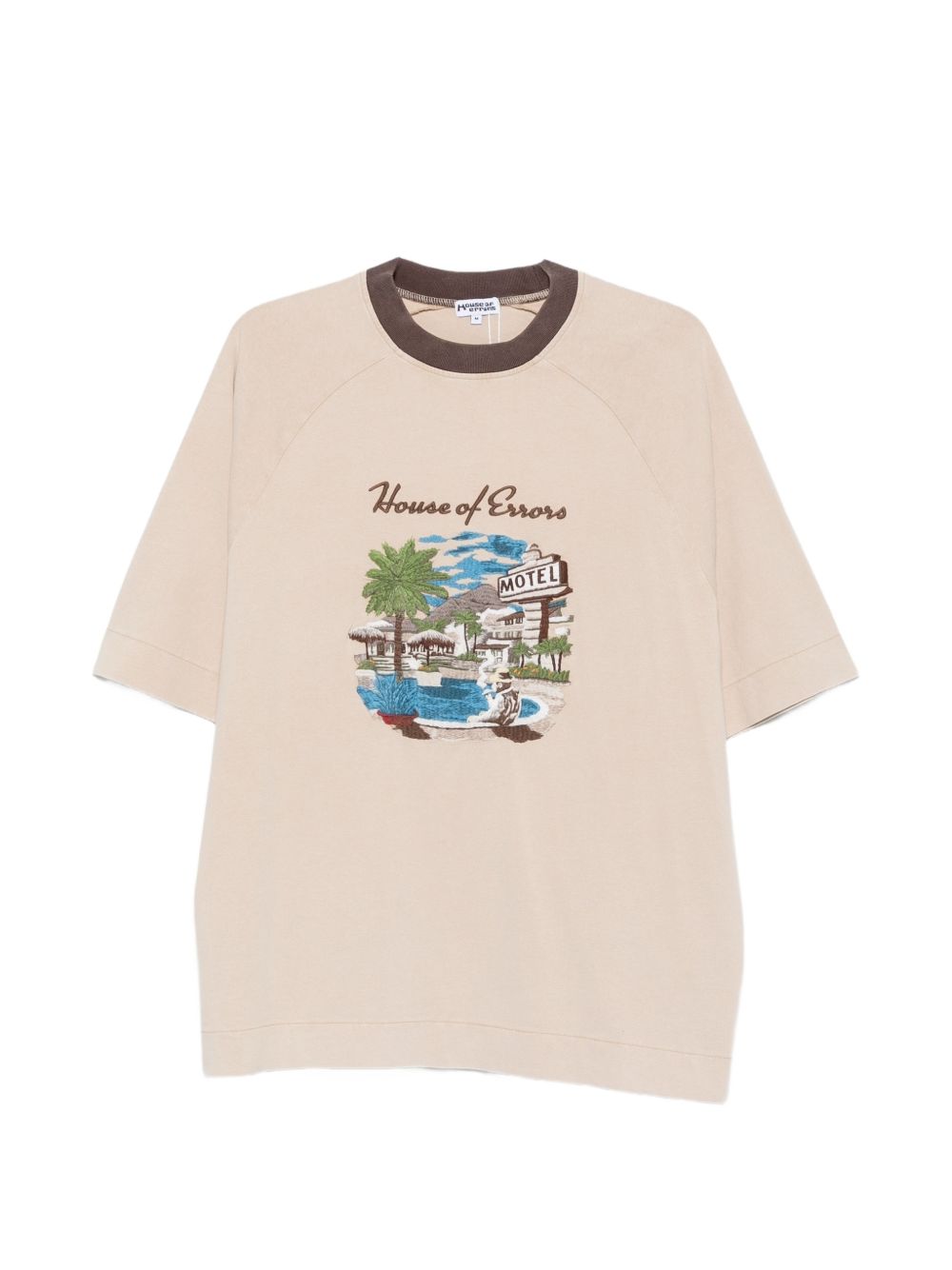 Motel Steakout logo-embroidered T-shirt HEFW26TT01012 0269 HOUSE OF ERRORS 