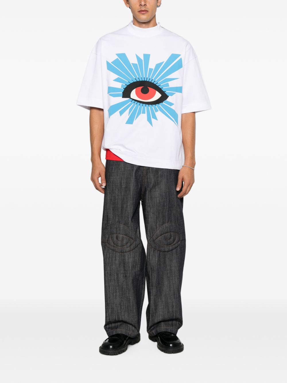 All-Seeing eye-patch T-shirt HEFW26TT09012 0053 HOUSE OF ERRORS 