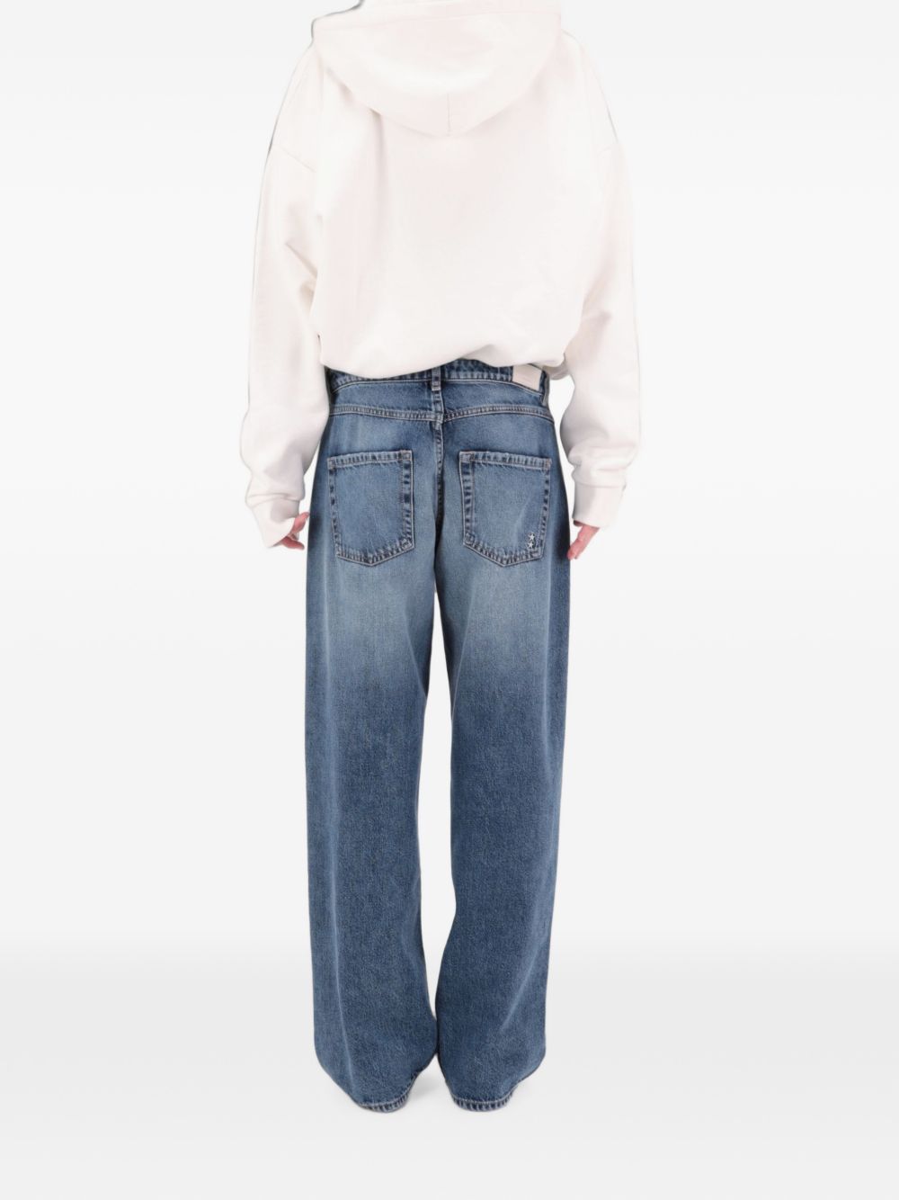 Bea faded-effect wide-leg jeans BEA ID8903STOR ICON DENIM 
