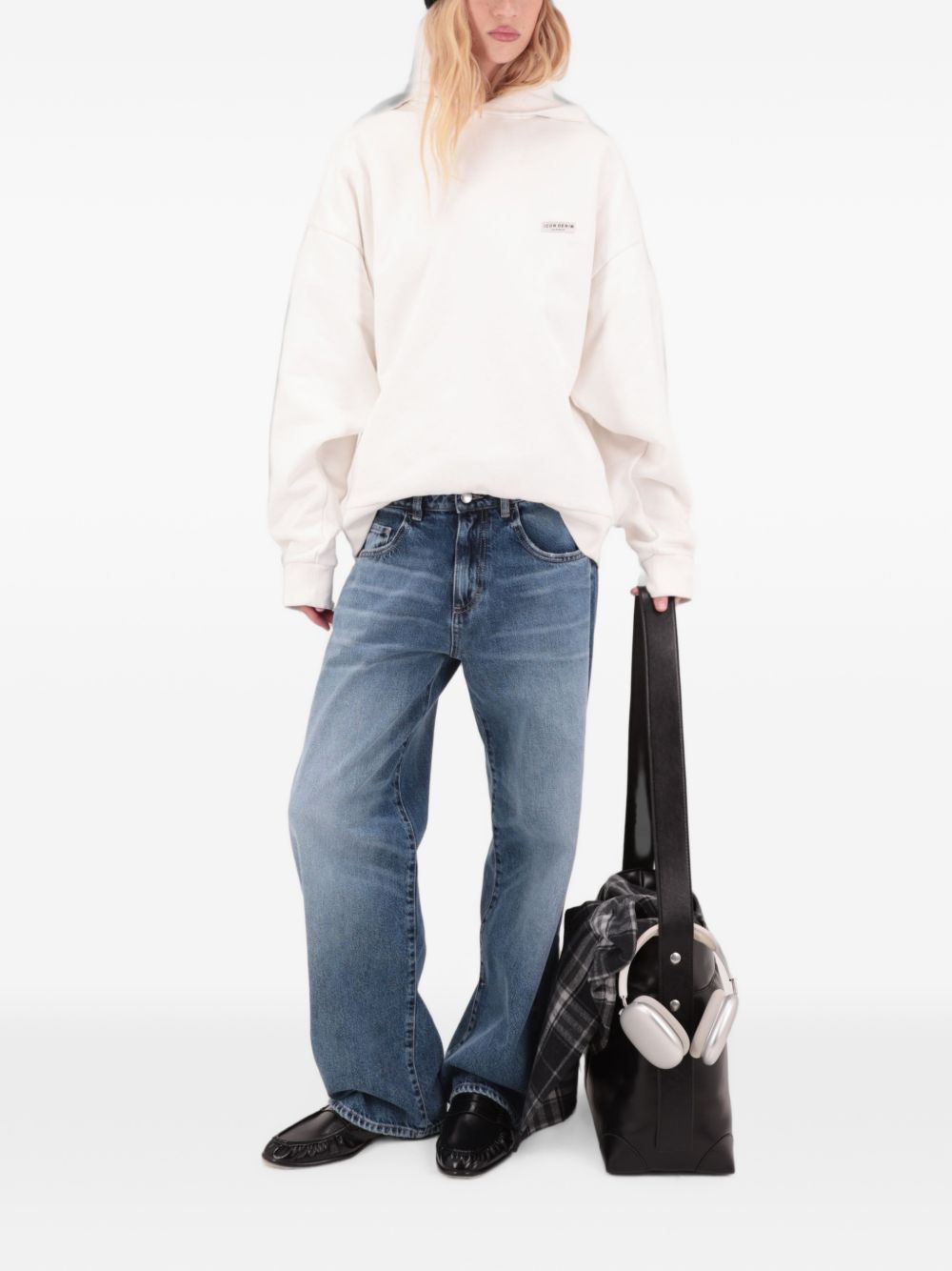 Bea faded-effect wide-leg jeans BEA ID8903STOR ICON DENIM 