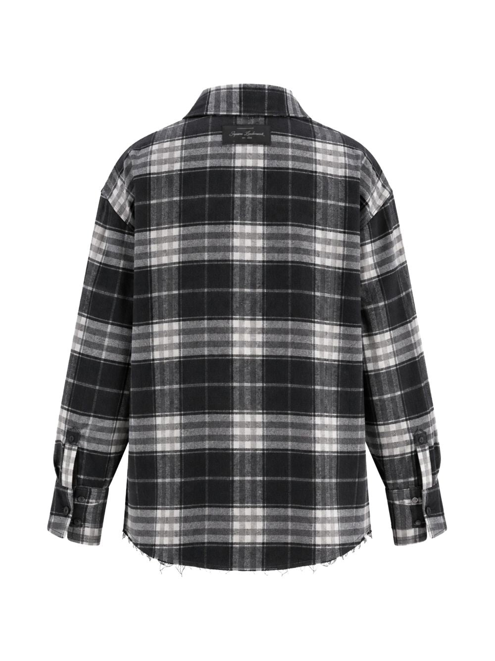 Check-pattern frayed shirt JAZZY W8008CROSS ICON DENIM 