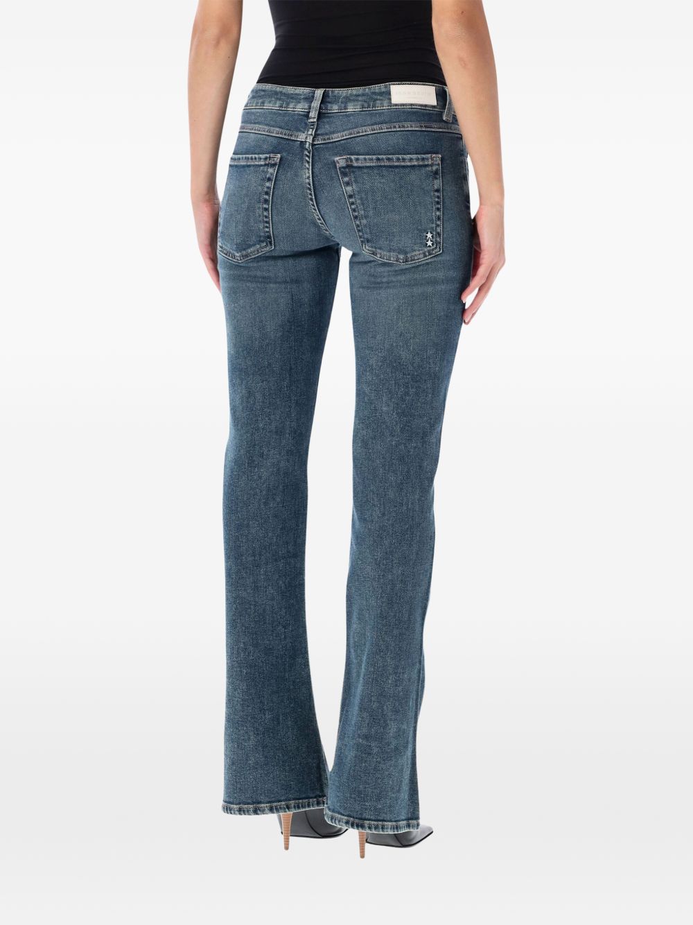 KENDY star-embroidered flared jeans KENDY ID8937AFTD ICON DENIM 