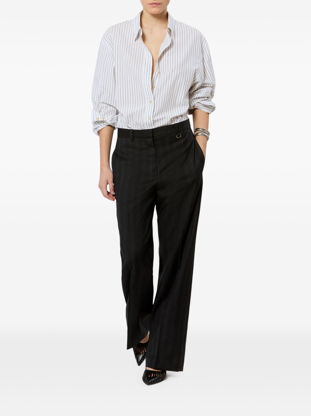 AURORA stripped cotton shirt CH0262FC D3I02IWHBK ISABEL MARANT 