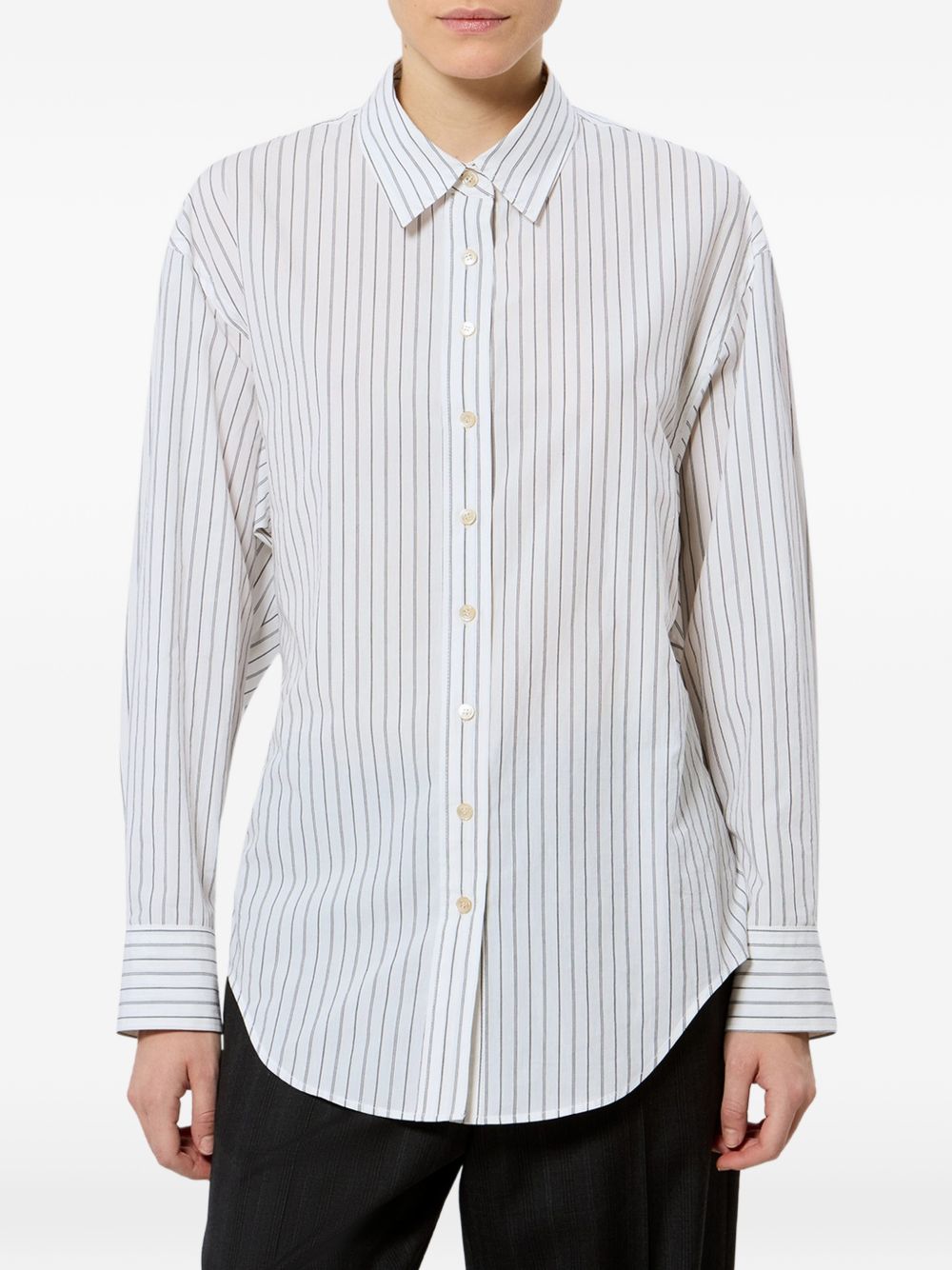 AURORA stripped cotton shirt CH0262FC D3I02IWHBK ISABEL MARANT 