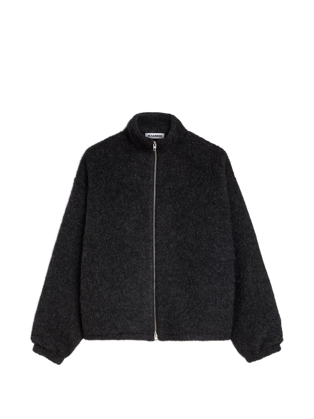 Wool fleece zip-up sweatshirt J22HG0116 J20379029 JIL SANDER 