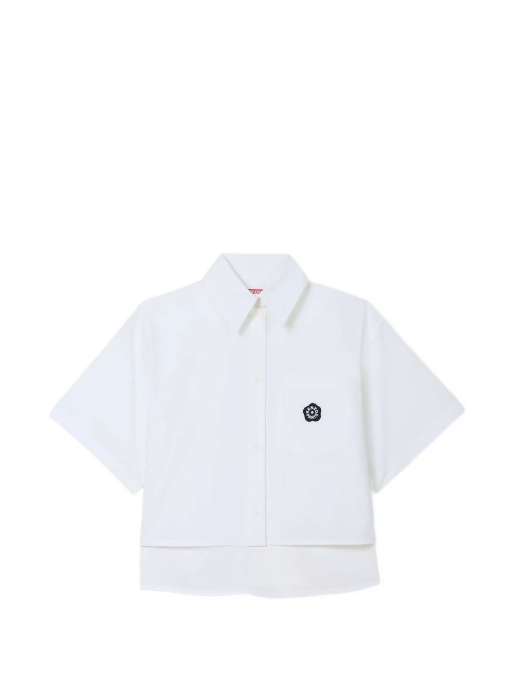 Boke Flower-patch cropped shirt FG62CH2469LH 01 KENZO 