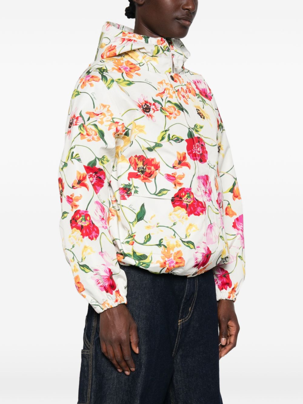 WILDFLOWER floral-print hooded jacket FG62OU1529NA MU KENZO 