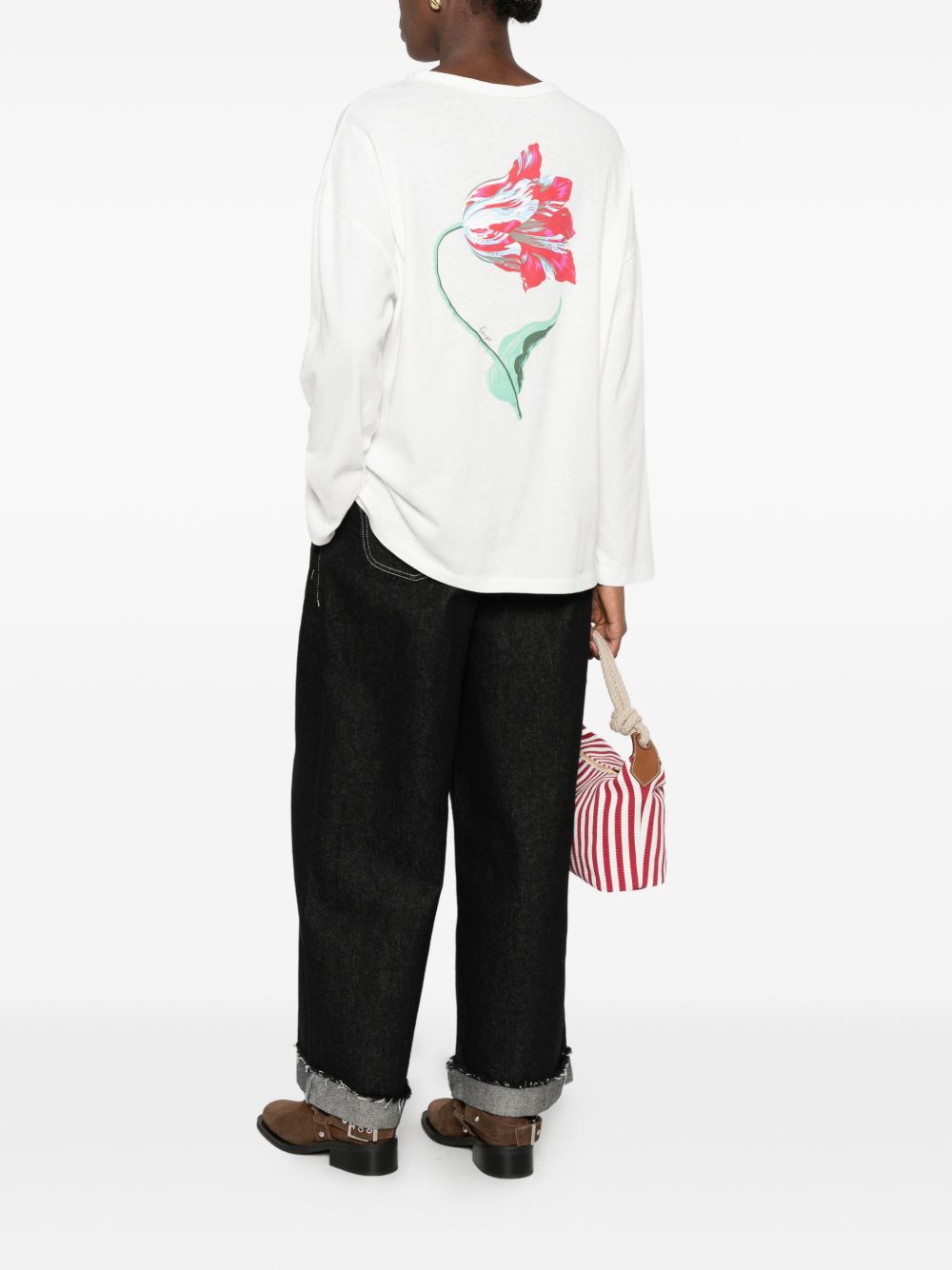 Tulip printed T-shirt FG62TL3594SK 02 KENZO 