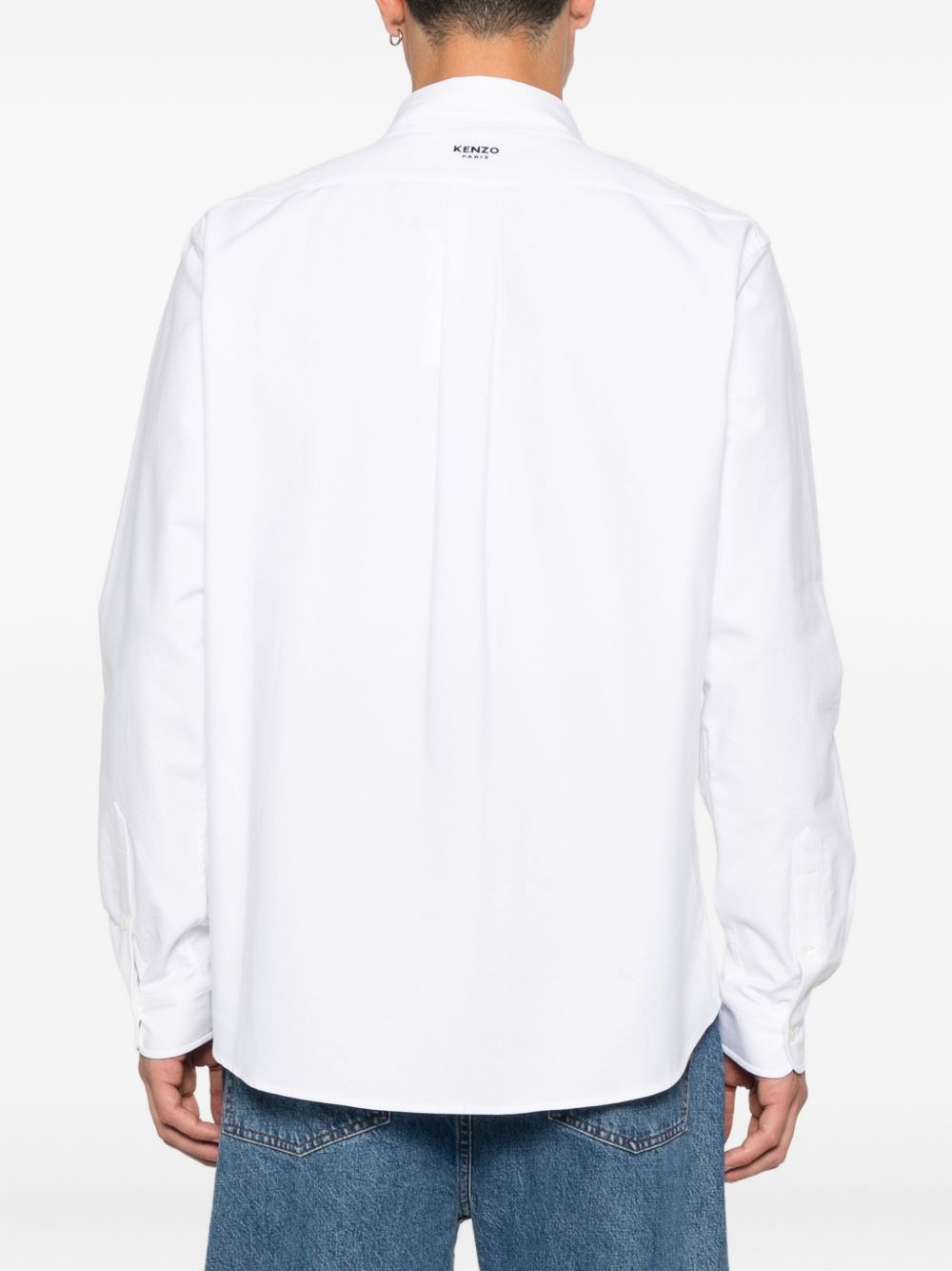 Oxford shirt with applique FG65CH4109LO 01 KENZO 