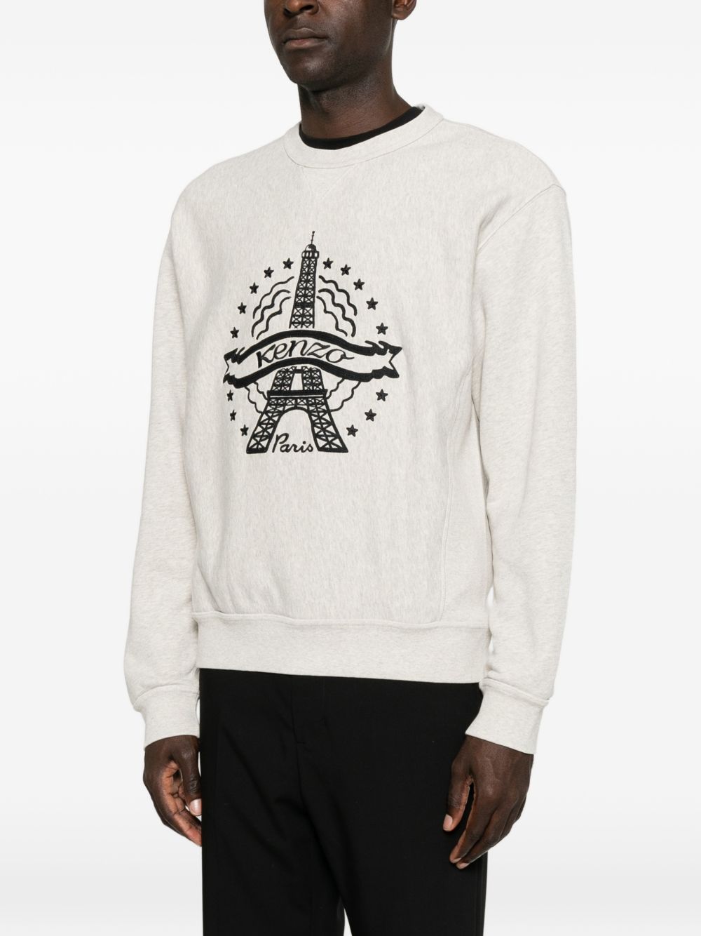Logo-embroidered cotton sweater FG65SW2784MJ 93 KENZO 