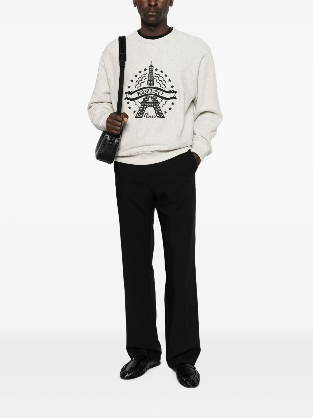 Logo-embroidered cotton sweater FG65SW2784MJ 93 KENZO 