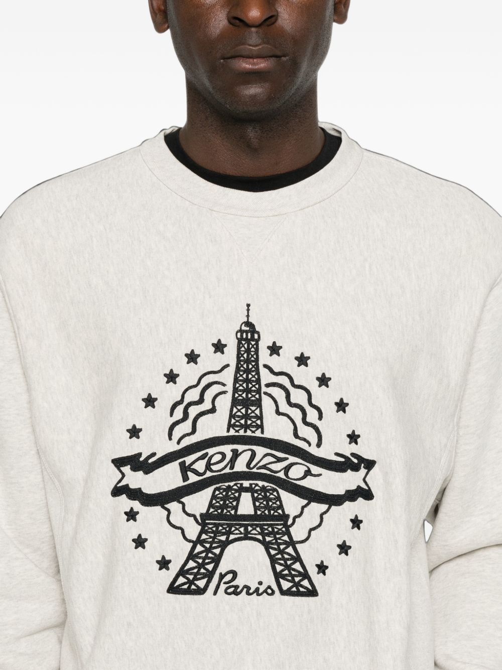 Logo-embroidered cotton sweater FG65SW2784MJ 93 KENZO 