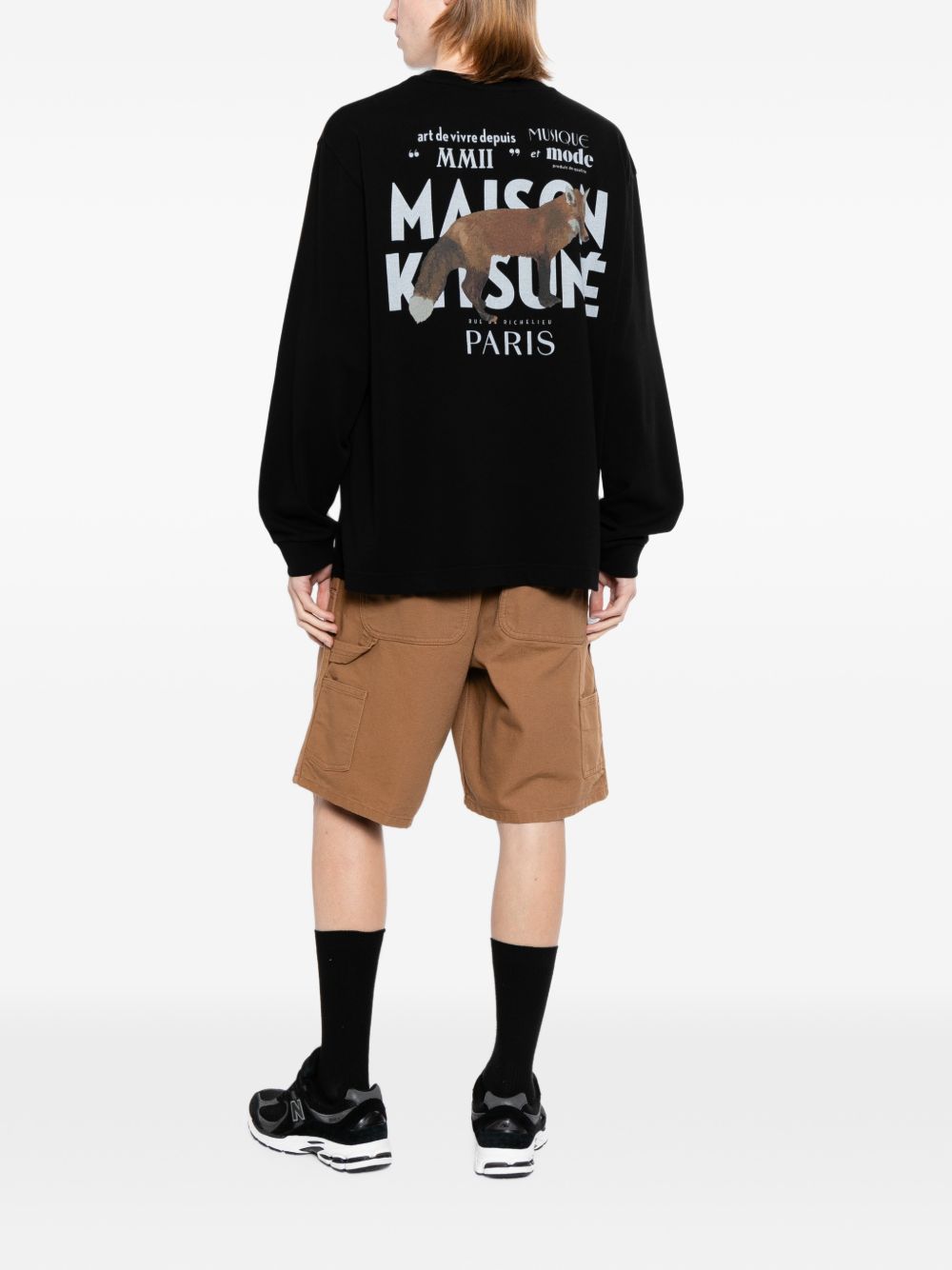 MMII profile Fox tee-shirt MQMJT03KJ0119 P199 MAISON KITSUNÉ 