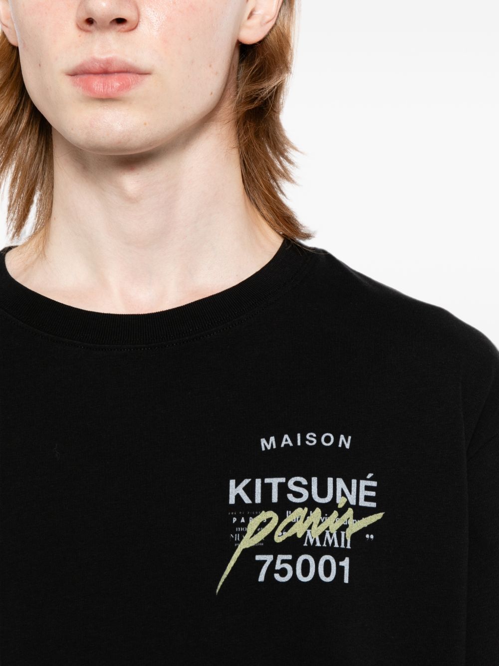 MMII profile Fox tee-shirt MQMJT03KJ0119 P199 MAISON KITSUNÉ 