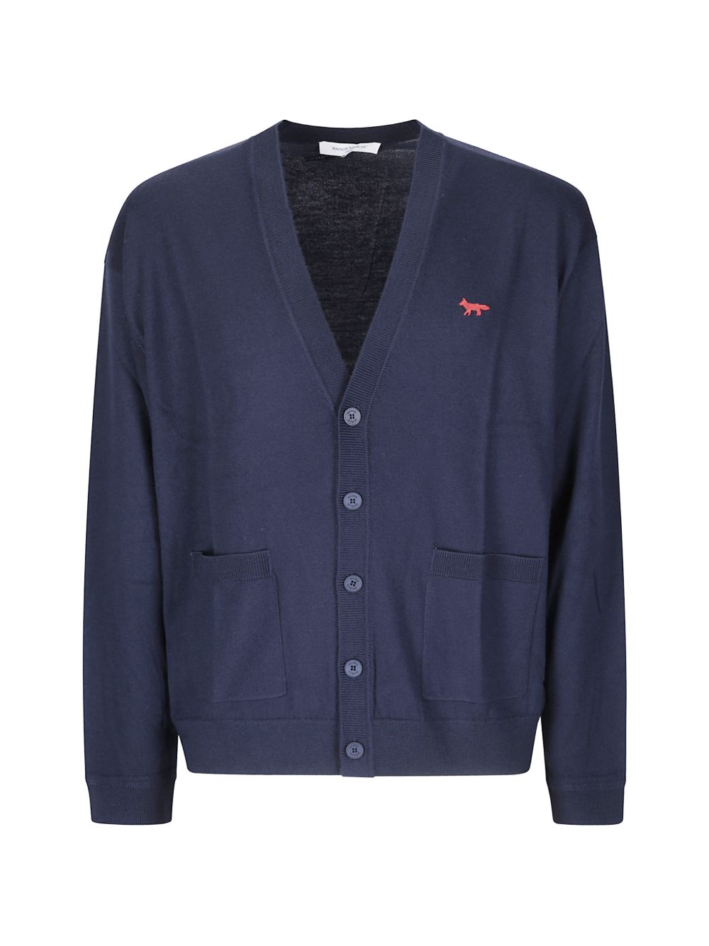 Red Profile Fox comfort cardigan MRMKC11KT1239 0413 MAISON KITSUNÉ 
