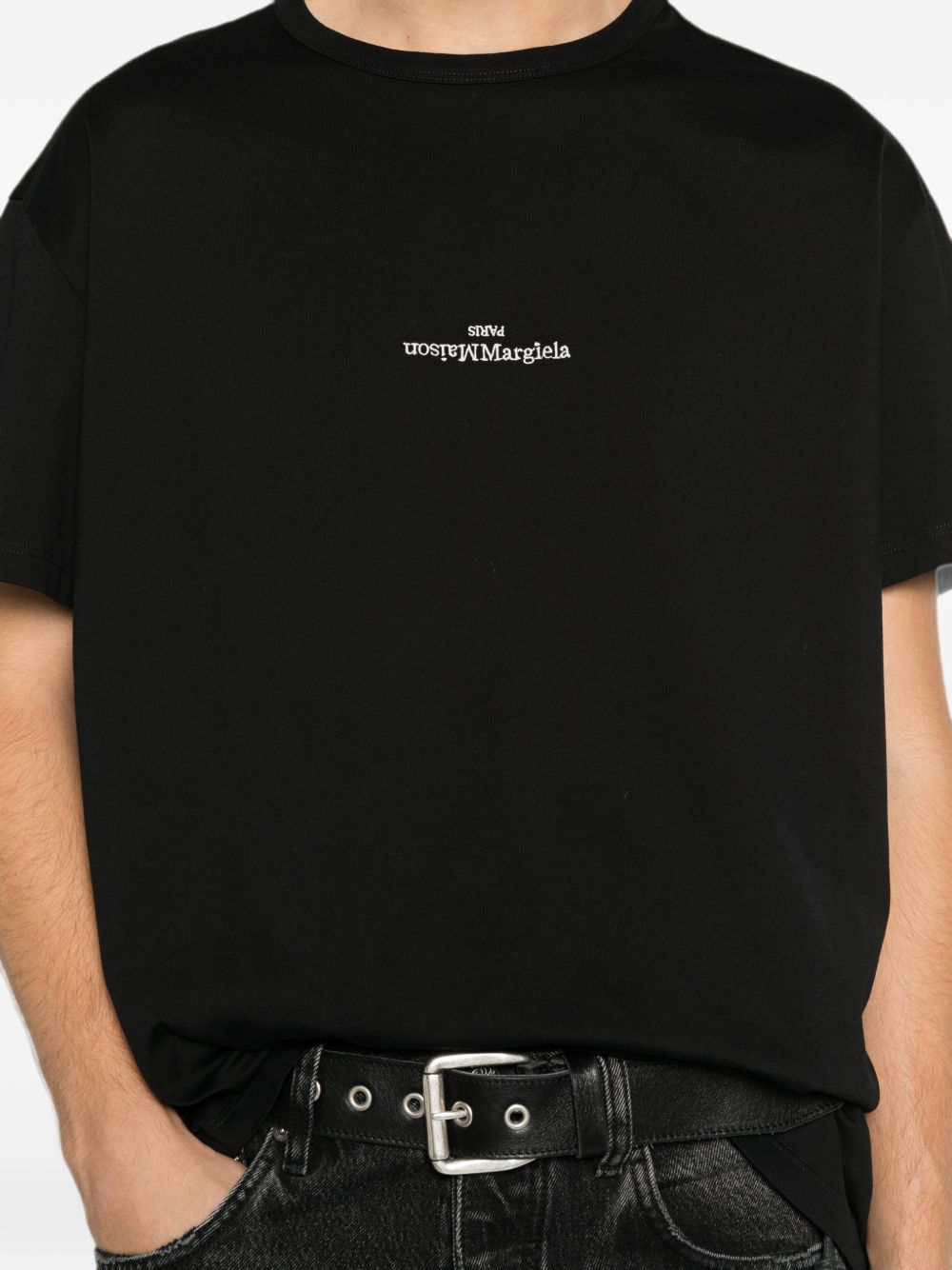 distorted logo T-shirt S50GC0736 S22816900 MAISON MARGIELA 