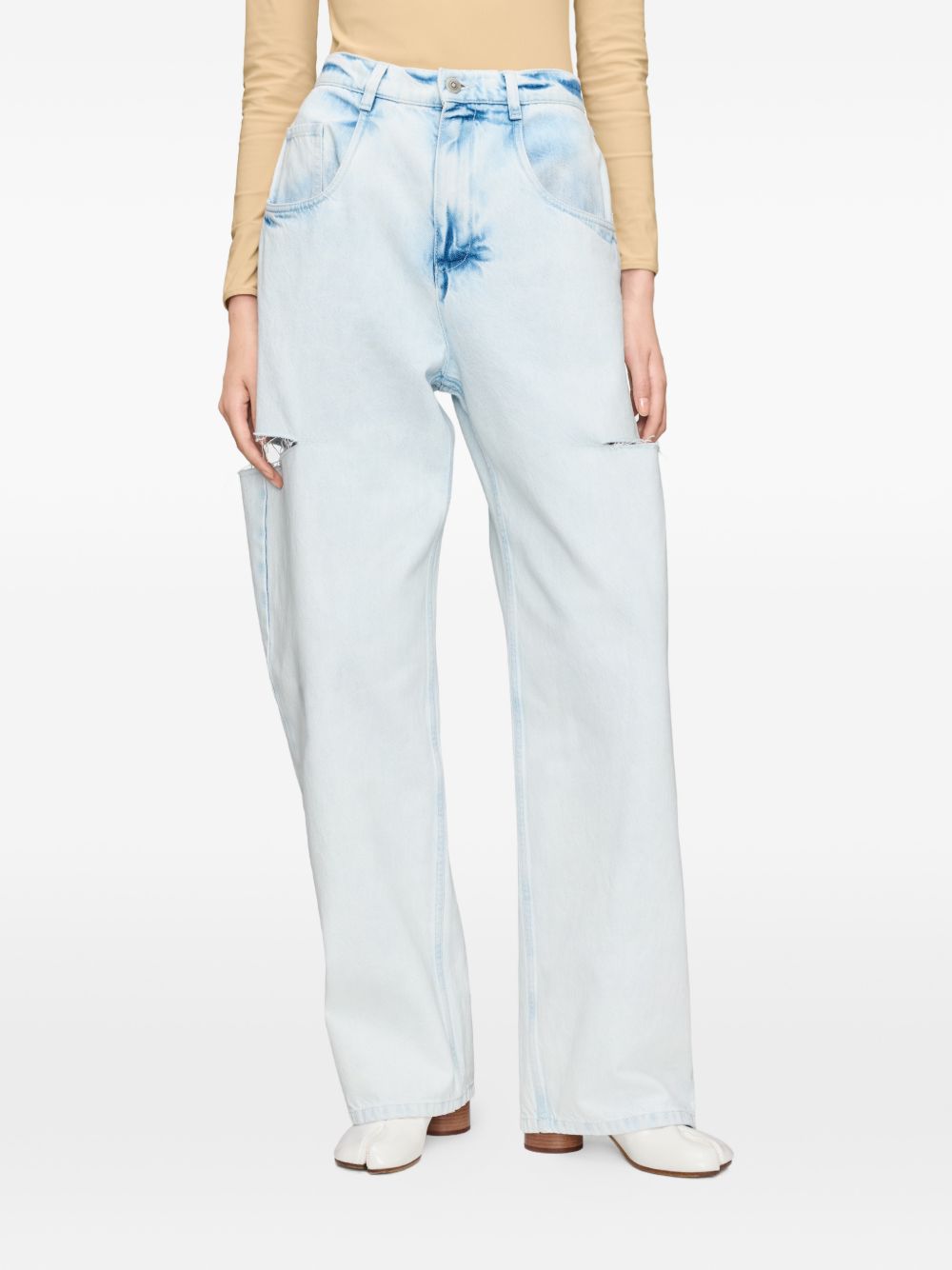Bleached Cut-out Jeans S51LA0185 M30045961 MAISON MARGIELA 
