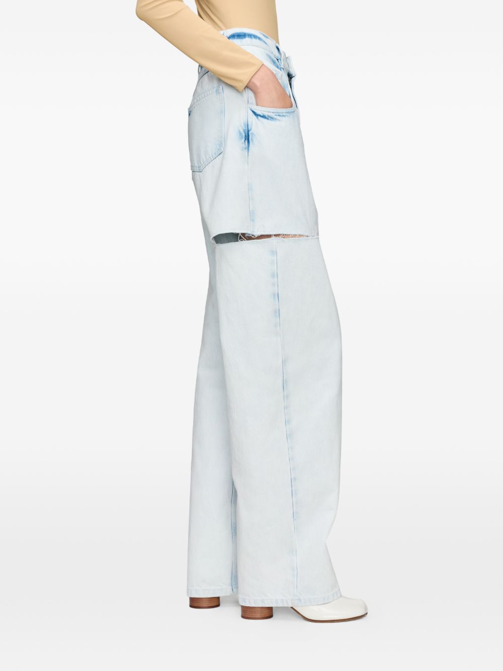 Bleached Cut-out Jeans S51LA0185 M30045961 MAISON MARGIELA 