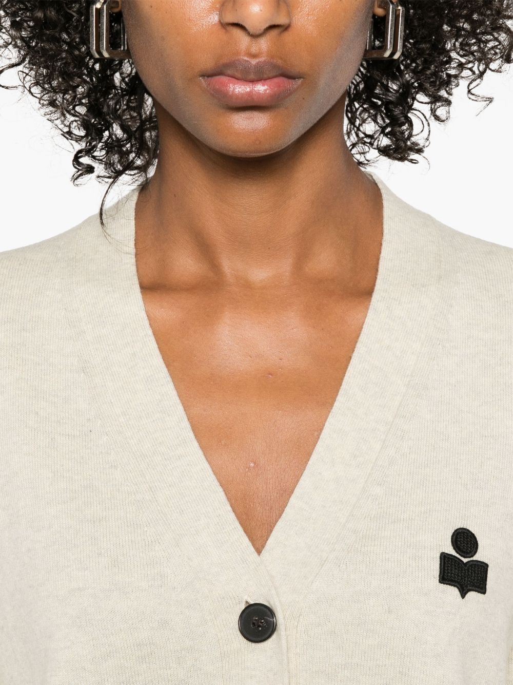 KARINA logo-embroidered cardigan CA0104FA C1L17E02LY MARANT ÉTOILE 