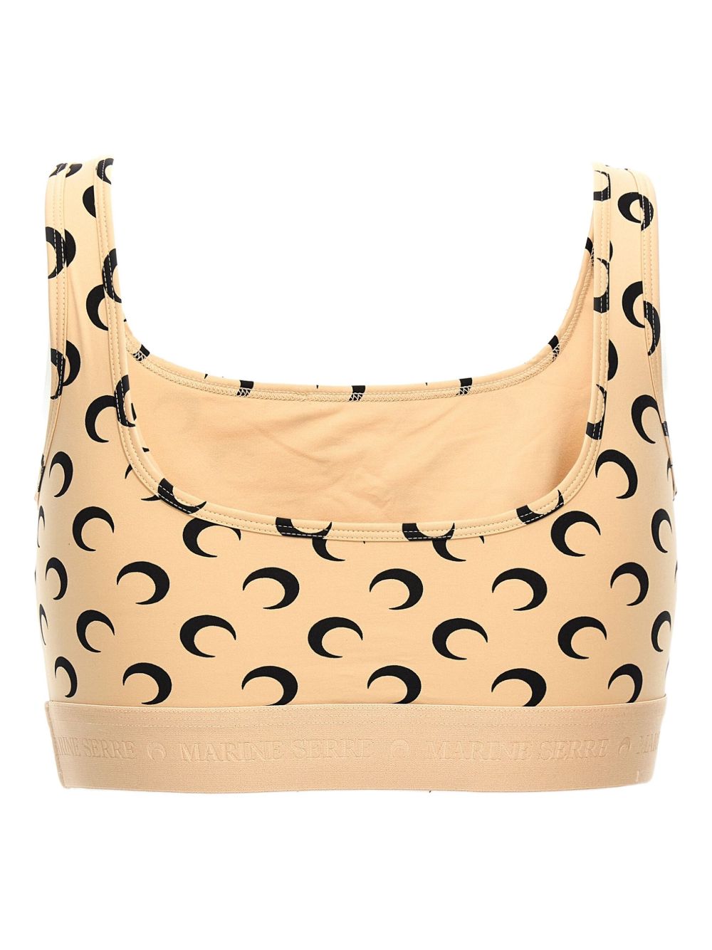 crescent moon-print sport bra WUW055B CJER0001TA10 MARINE SERRE 