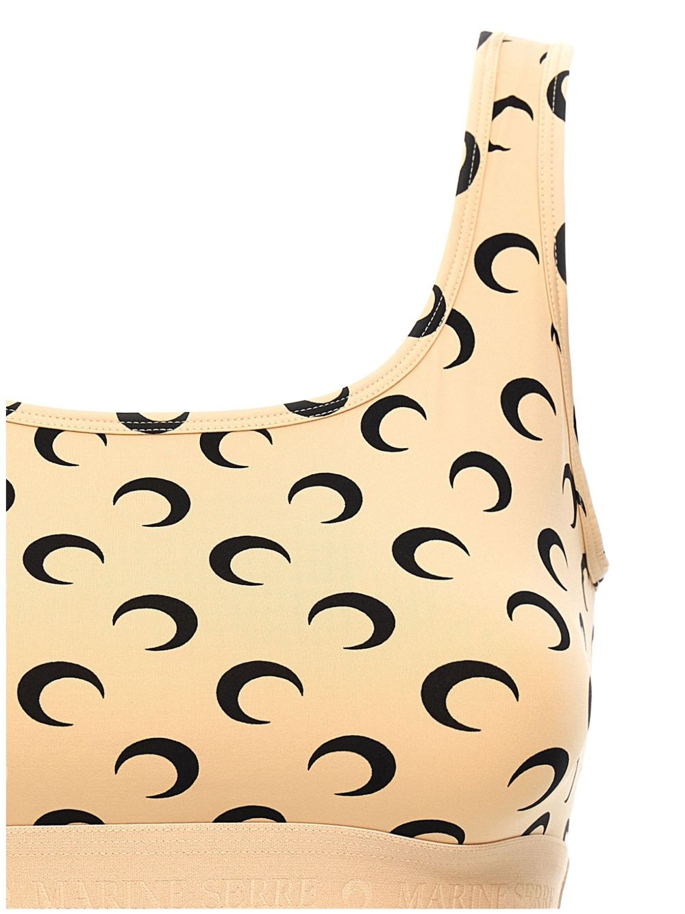 crescent moon-print sport bra WUW055B CJER0001TA10 MARINE SERRE 